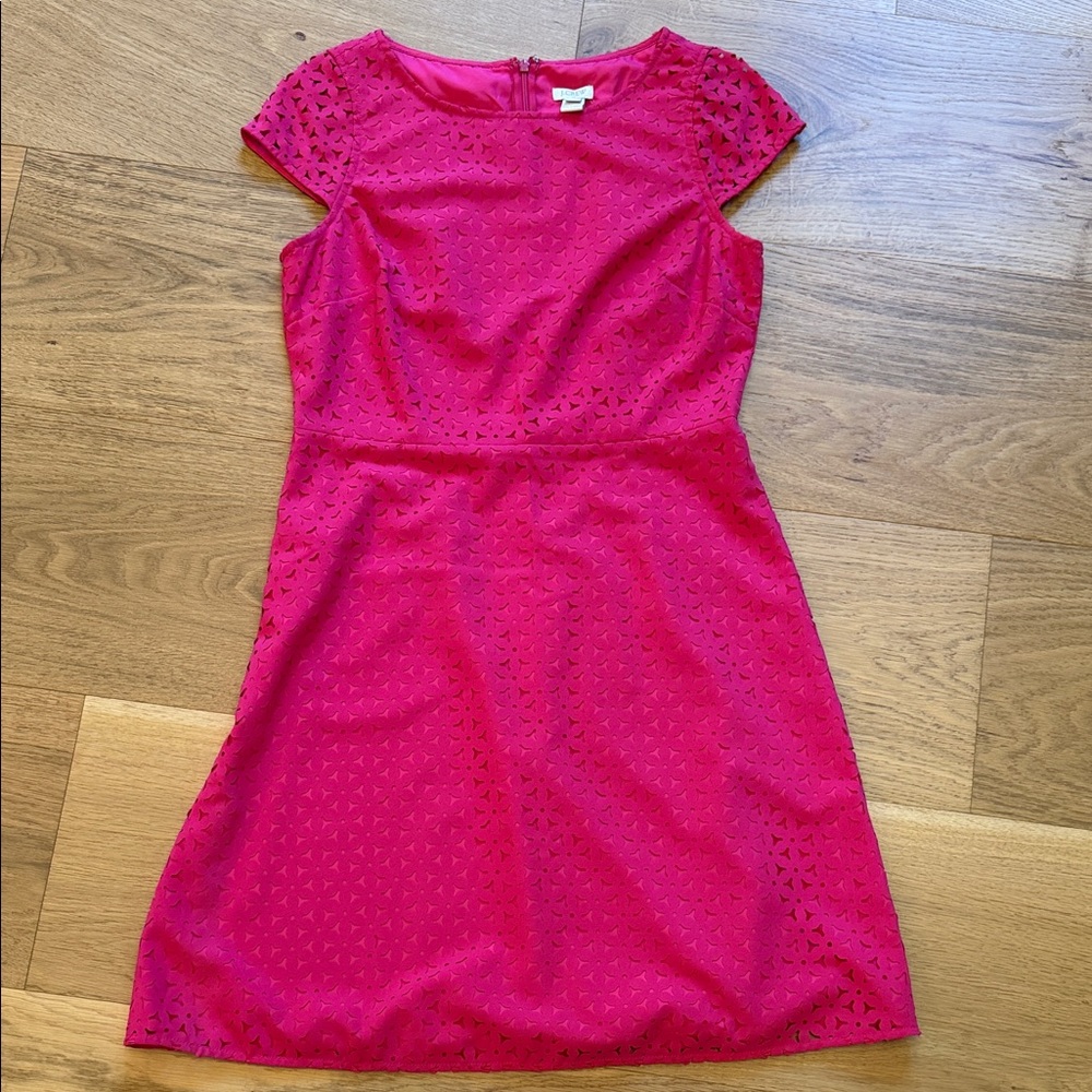 J. Crew Fuchsia Mini Dress
